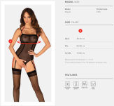 Glandez teddy Body z otwartym krokiem - 7