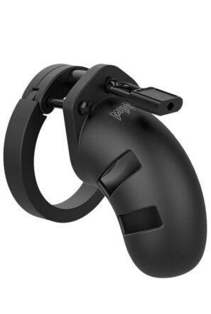 Miękki Silikonowy Pas Cnoty Chastity Model 20 Silicone Cock Cage Black ManCage