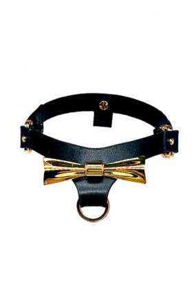 Efektowna Skórzana Obróżka Upko Butterfly Effect Body Accessories Choker UPKO