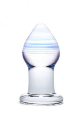 Szklany korek analny Glas Amethyst Rain Glass Butt Plug