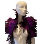 Szal Z Piór Feather Shoulder Wrap Purple Kinky Diva - 3