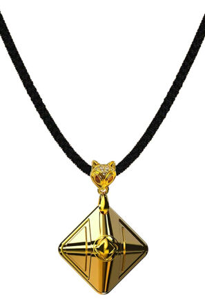 Naszyjnik Ze Stymulatorem Vibration Cube 2.0 Gold LOCKINK