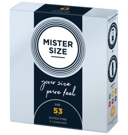 Condoms 53 Mm 3 Pieces Mister.Size