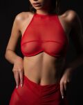 Reina Red Biustonosz Czerwony Xs/S Promees - 7