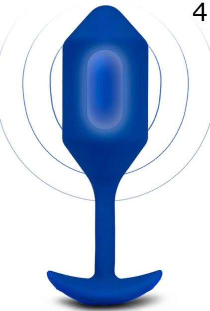 Korek analny Vibrating Snug Plug 4 Navy b-Vibe