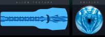 Masturbator Freaks Alien Blue Metallic Fleshlight - 7