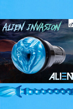 Masturbator Freaks Alien Blue Metallic Fleshlight