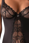 Heartina chemise Black Koszulka i stringi - 3