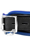 BRUTUS Leather Collar Black/Blue - 2