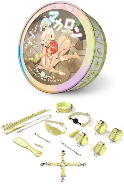 Zestaw Bondage Macaron 9Pcs Bondage Kit-Melon Liebe Seele