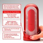 Masturbator Z Podgrzewaczem Flip 0 Red Warmer Package Tenga - 7
