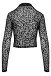 F289 Leopard flock top with long sleeves M - 3