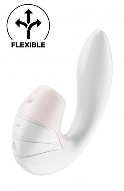 Wibrator Ze Stymulatorem Łechtaczki Supernova White Satisfyer
