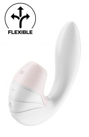 Wibrator Ze Stymulatorem Łechtaczki Supernova White Satisfyer