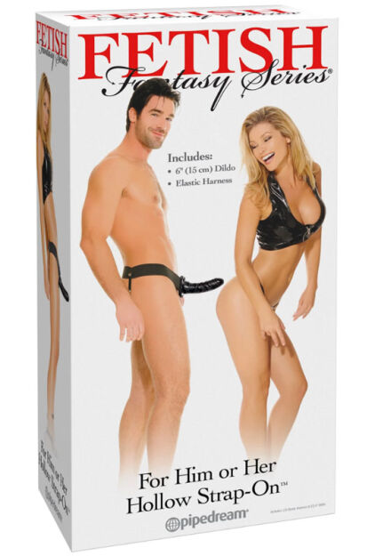 Fetish Fantasy Series For Him Or Her Hollow Strap-On Black Pipedream