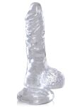 Dildo 10Cm King Cock Clear Cock With Balls Pipedream - 2