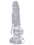 Dildo 10Cm King Cock Clear Cock With Balls Pipedream - 3