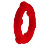 Pierścień erekcyjny [SIL] SPINNER Cockring Red Oxballs - 4