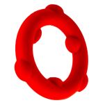 Pierścień erekcyjny [SIL] SPINNER Cockring Red Oxballs - 3