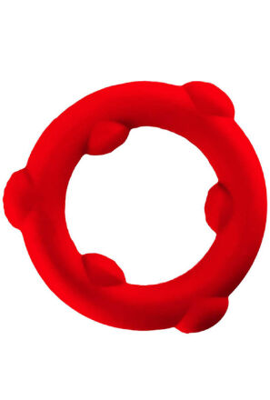 Pierścień erekcyjny [SIL] SPINNER Cockring Red Oxballs