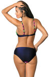 Tamara M-399 Blu Scuro-Rosa Shocking-Blight Green Kostium kąpielowy - 3