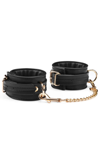 Kajdanki Black Organosilicon Wrist Cuffs Liebe Seele