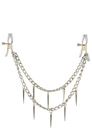 Zaciski Na Sutki Fetish Fantasy Rock Hard Nipple Clamps Silver Pipedream