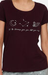Horoscope 40115-93X Piżama Bordowo-Szara - 2