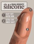 Dildo 18Cm King Cock Elite Dual Density Silicone Cock Tan Pipedream - 5