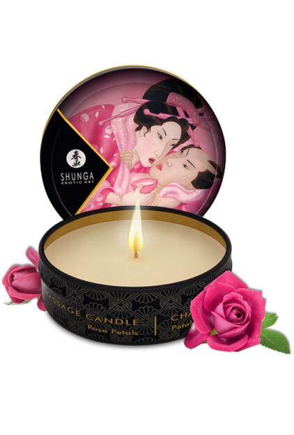 Świeca Do Masażu O Zapachu Róży Aphrodisia Massage Candle 30Ml Shunga