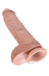 10' Cock With Balls Flesh Dildo Z Jądrami Cieliste 25 Cm King Cock - 4