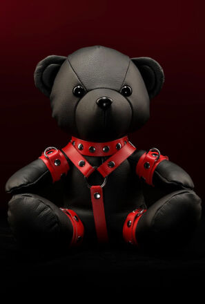 EDDY bear Miś BDSM czarno-czerwony