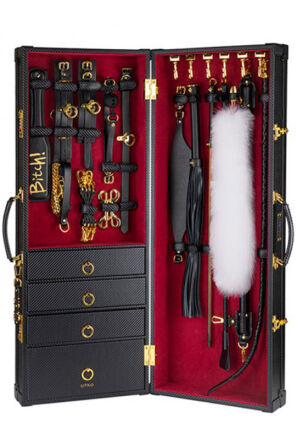 Walizka pełna akcesoriów BDSM Upko Luxury BDSM Vertical Trunk Kit