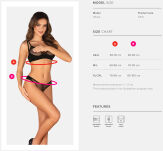 Nesari Crotchless Set Komplet bielizny otwarty - 8
