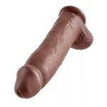 Dildo 31 cm Cock 12 inch w/balls brown King Cock - 3