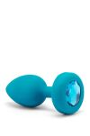 Korek analny Vibrating Jewel Plug S/M Teal b-Vibe - 5