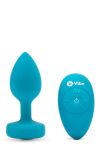 Korek analny Vibrating Jewel Plug S/M Teal b-Vibe - 3