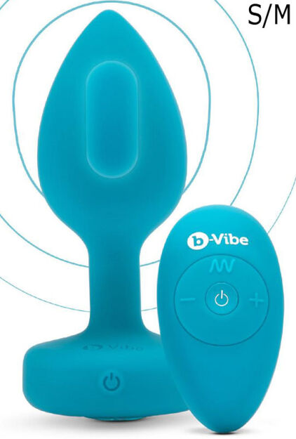 Korek analny Vibrating Jewel Plug S/M Teal b-Vibe