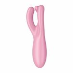 Wibrator do łechtaczki Threesome 4 Connect App Pink Satisfyer - 4