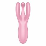 Wibrator do łechtaczki Threesome 4 Connect App Pink Satisfyer - 5