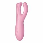 Wibrator do łechtaczki Threesome 4 Connect App Pink Satisfyer - 8