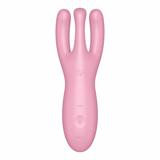 Wibrator do łechtaczki Threesome 4 Connect App Pink Satisfyer