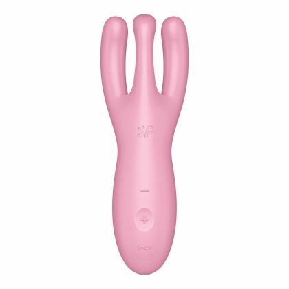 Wibrator do łechtaczki Threesome 4 Connect App Pink Satisfyer