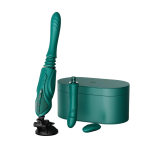 Maszyna Do Seksu Sesh Compact Sex Machine Turquoise Green Zalo - 2