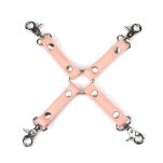 Liebe Seele uprząż Bondage Pink Organosilicon Hogtie - 2