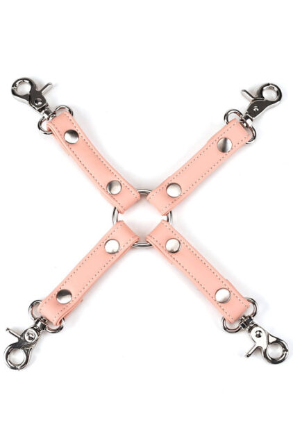 Liebe Seele uprząż Bondage Pink Organosilicon Hogtie