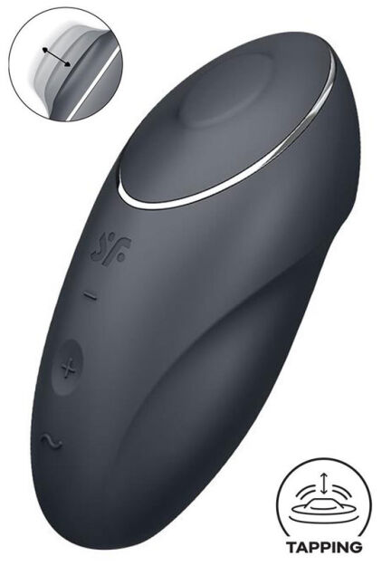 Stymulator łechtaczki Tap & Climax 1 grey Satisfyer