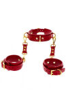 Kajdanki Na Ręce Z Obrożą D-Ring Collar And Wrist Cuffs Taboom - 3