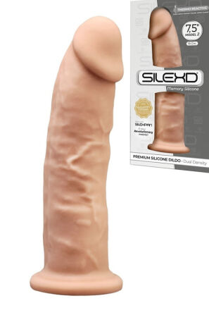 Silikonowe Dildo Model 2 19 Cm Flesh Silexd