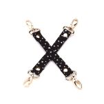 Liebe Seele zestaw Stary Nights 7pcs Bondage Kit Black Stary PU - 8